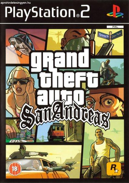 GTA Grand Theft Auto - San Andreas Ps2 játék PAL (használt)