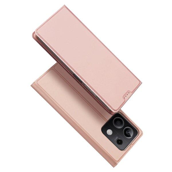 Dux Ducis Skin Pro könyvtok kártyatartóval Xiaomi Redmi Note 13 5G -
rózsaszínű