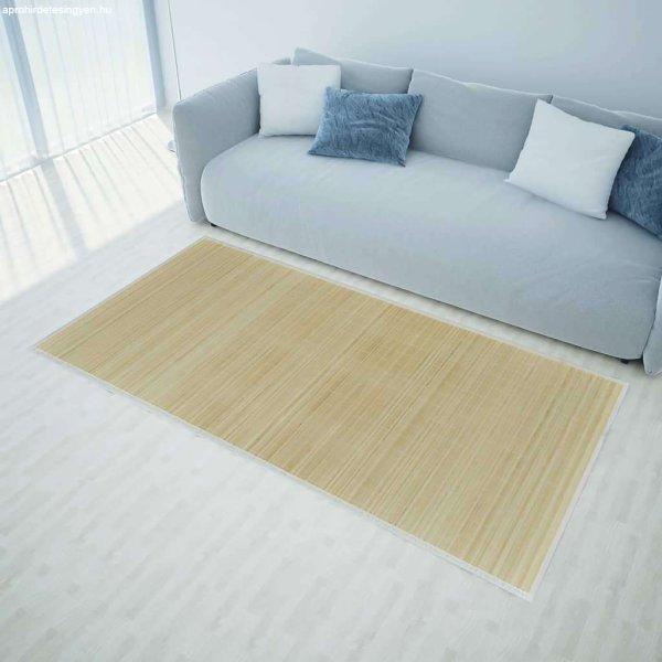 vidaXL Négyszögletes natúr bambusz szőnyeg 150 x 200 cm