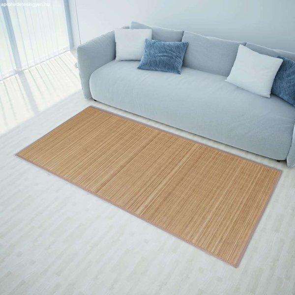 vidaXL Négyszögletes barna bambusz szőnyeg 80 x 300 cm