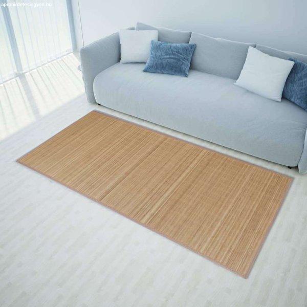 vidaXL Négyszögletes barna bambusz szőnyeg 80 x 200 cm