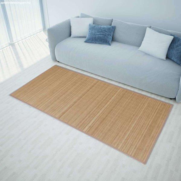 vidaXL Négyszögletes barna bambusz szőnyeg 150 x 200 cm