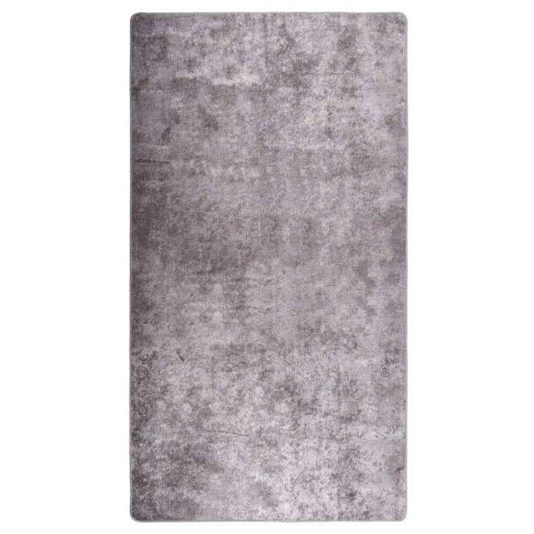 vidaXL szürke csúszásmentes mosható szőnyeg 190 x 300 cm