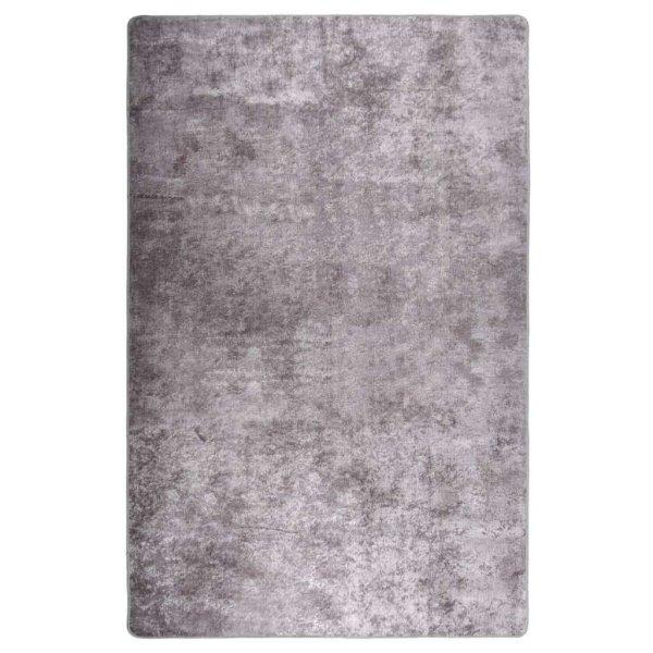 vidaXL szürke csúszásmentes mosható szőnyeg 80 x 150 cm