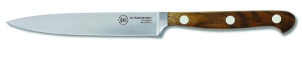 Carl Schmidt Sohn TESSIN univerzális kés  diófa nyéllel 12 cm 'Made in
Solingen' CrX50CrMo15 HRC 56