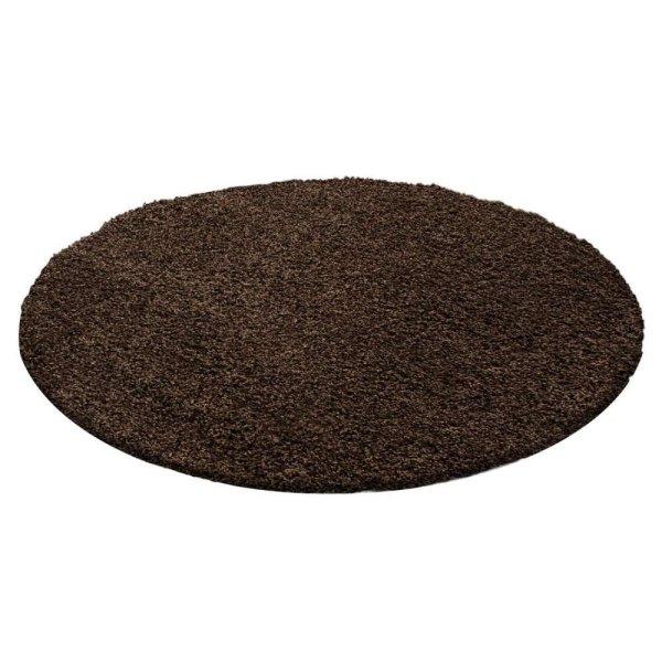 Ay life 1500 barna 200cm egyszínű kör shaggy szőnyeg