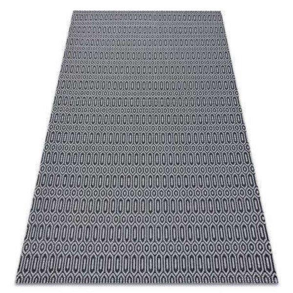 Fonott Sizal CASA Eco szőnyeg boho Szemek 22075 fekete / szürke,
újrahasznosított szőnyeg 114x170 cm
