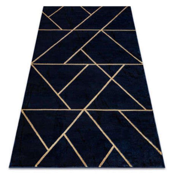 Kizárólagos EMERALD szőnyeg 1012 glamour, elegáns geometriai sötétkék /
arany 140x190 cm