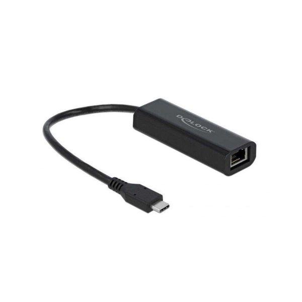 DELOCK Adapter USB 3.1 Typ-C Stecker zu 2,5 Gbit LAN (66298)