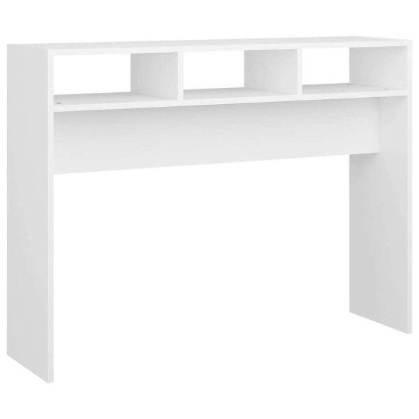 Fehér forgácslap tálalóasztal 105 x 30 x 80 cm