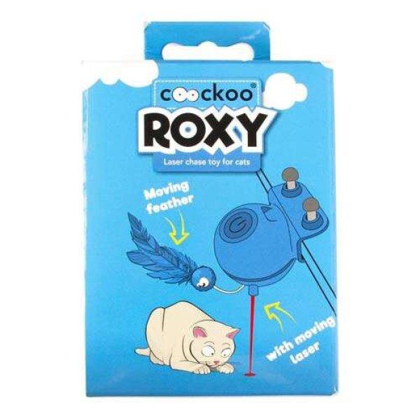 EBI COOCKOO ROXY Interaktív lézeres macskajáték 8x8x10,5cm kék