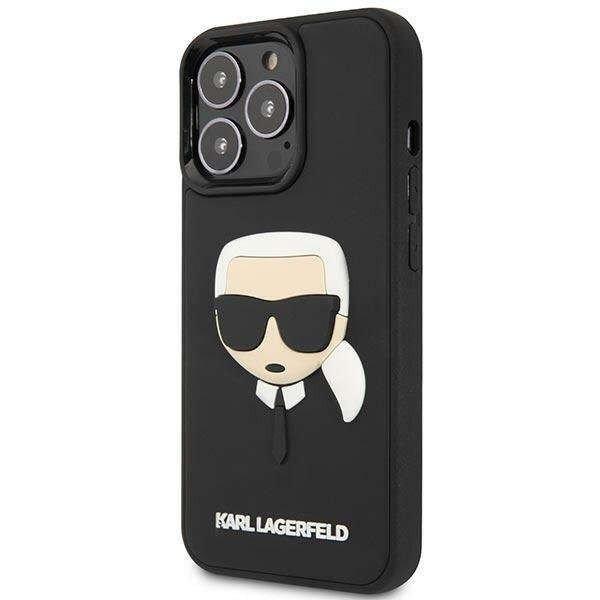 Apple iPhone 14 Pro Karl Lagerfeld 3D Rubber Karl's Head tok -
KLHCP14LKH3DBK, Fekete