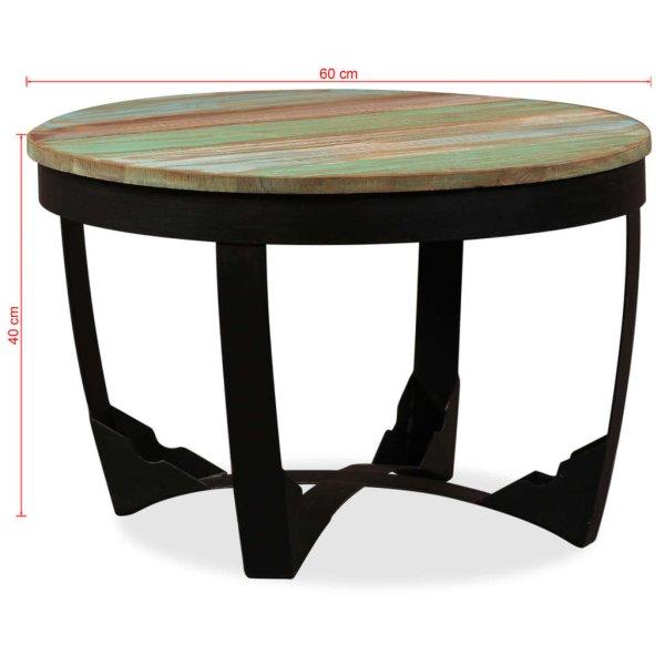 vidaXL tömör újrahasznosított fa kisasztal 60 x 40 cm