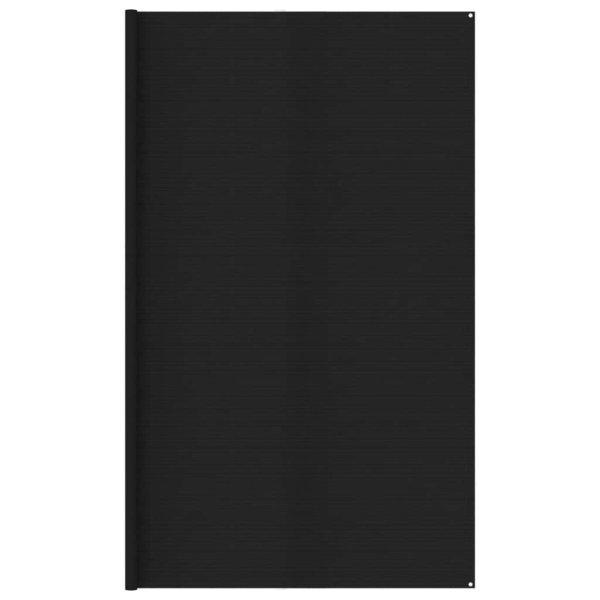 vidaXL fekete HDPE sátorszőnyeg 400 x 400 cm