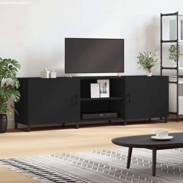 vidaXL fekete műfa TV-szekrény 150 x 30 x 50 cm