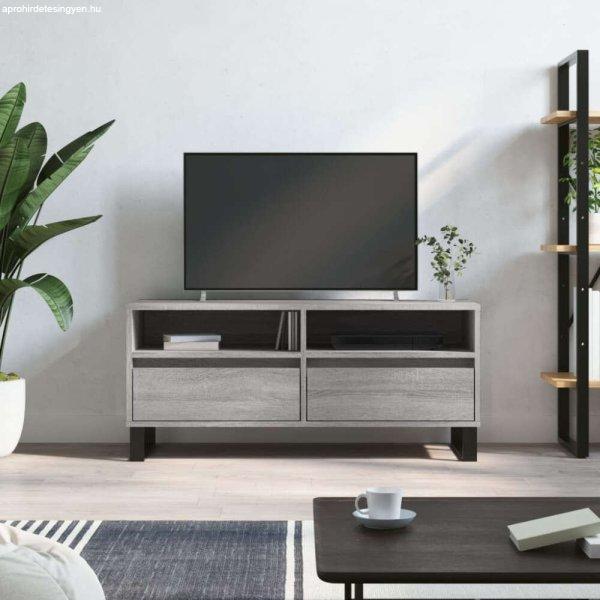vidaXL szürke sonoma színű szerelt fa TV-szekrény 100x34,5x44,5 cm