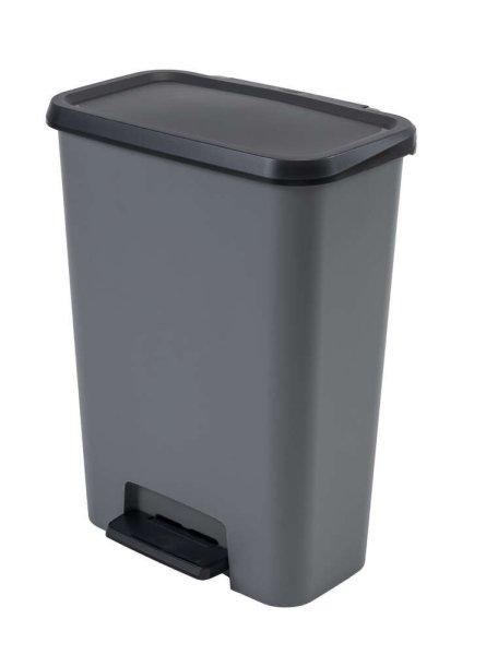 CURVER Compatta műanyag hulladék tároló 50L - sötét szürke/antracit