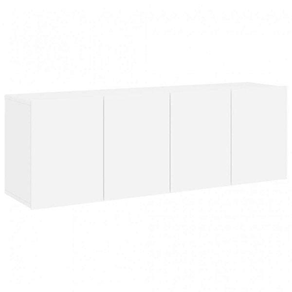 2 db fehér falra szerelhető tv-szekrény 60 x 30 x 41 cm