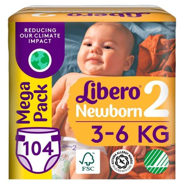 Libero Newborn Mega Pack Nadrágpelenka 3-6kg Mini 2 (104db)