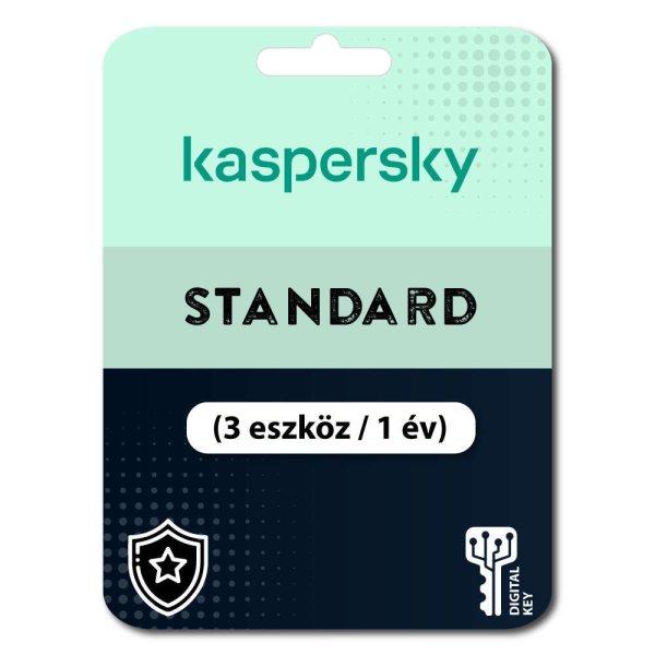 Kaspersky Standard (3 eszköz / 1 év) (Elektronikus licenc) 