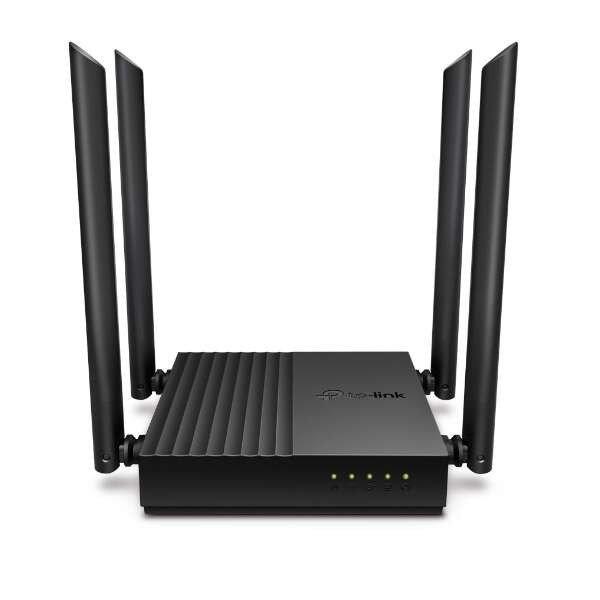 TP-Link Router WiFi AC1200, Archer C64 (400Mbps 2,4GHz + 867Mbps 5GHz; 4port
1Gbps)
