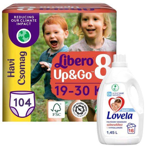 Libero Up&Go havi Pelenkacsomag 19-30kg XL 8 (104db) + Ajándék 1,45l Lovela
Baby Color mosószer