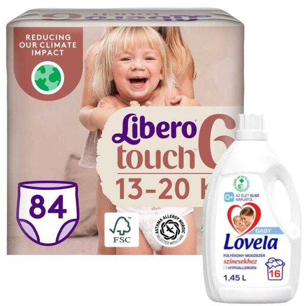 Libero Touch havi Pelenkacsomag 13-20kg Junior 6 (84db) + Ajándék 1,45l Lovela
Baby Color mosószer