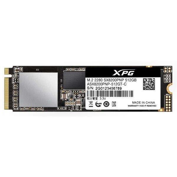 Adata SSD M.2 2280 NVMe Gen3x4 512GB SX8200