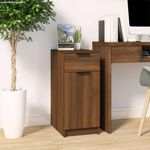 vidaXL barna tölgy szerelt fa íróasztalszekrény 33,5x50x75 cm