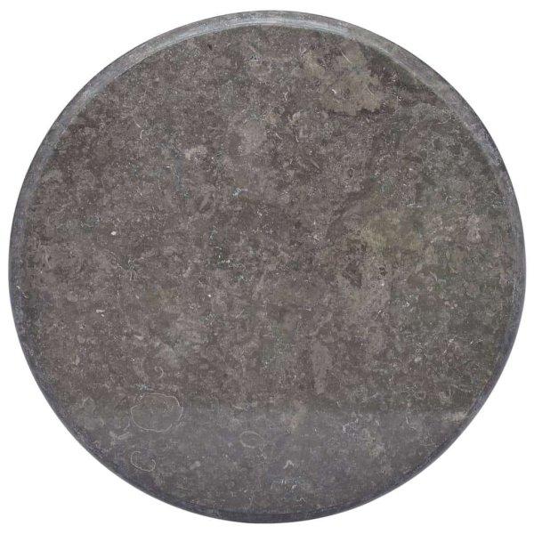 vidaXL fekete márvány asztallap Ø60 x 2,5 cm
