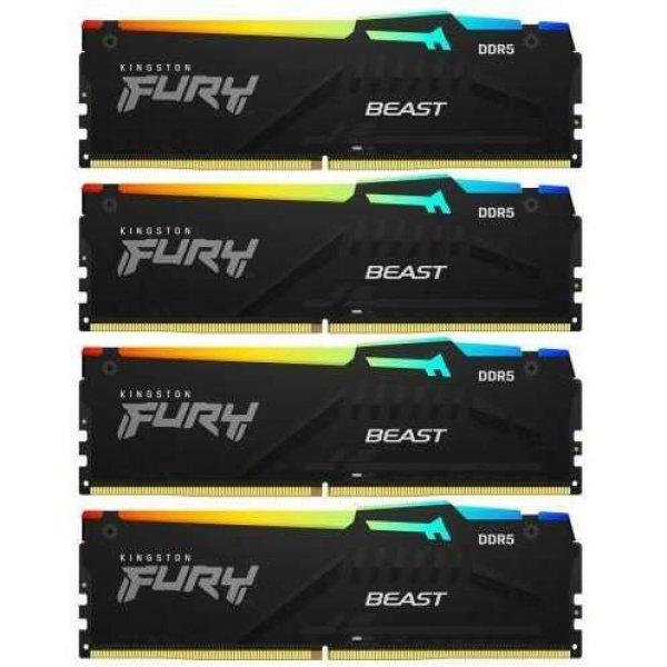 64GB 5200MHz DDR5 RAM Kingston Fury Beast RGB CL40 (4x16GB) (KF552C40BBAK4-64)
(KF552C40BBAK4-64)