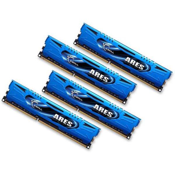 G.Skill 32GB /2400 Ares Blue DDR3 RAM KIT (4x8GB) (F3-2400C11Q-32GAB)