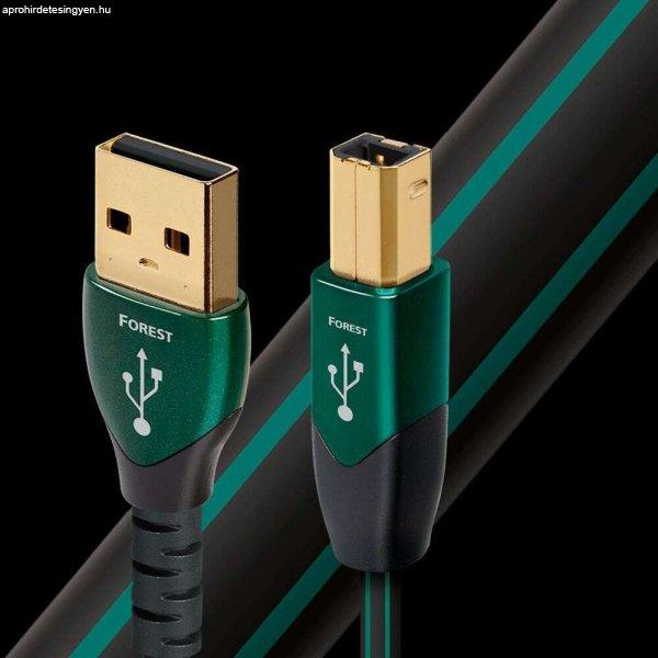 AudioQuest Forest USB 2.0-A apa - USB-B apa Összekötő kábel 1.5m -
Fekete/Zöld (USBFOR01.5)