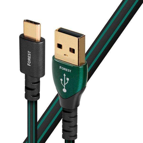 AudioQuest Forest USB 2.0-A apa - USB-C Adatkábel 0.75m - Fekete/Zöld
(USBFOR20.75CA)