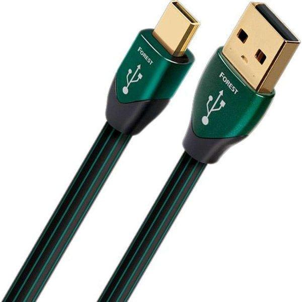AudioQuest Forest USBFOR0.75MI USB-A apa - Micro USB-B apa 2.0 Adat és
töltőkábel - Fekete (0.75m) (USBFOR0.75MI)