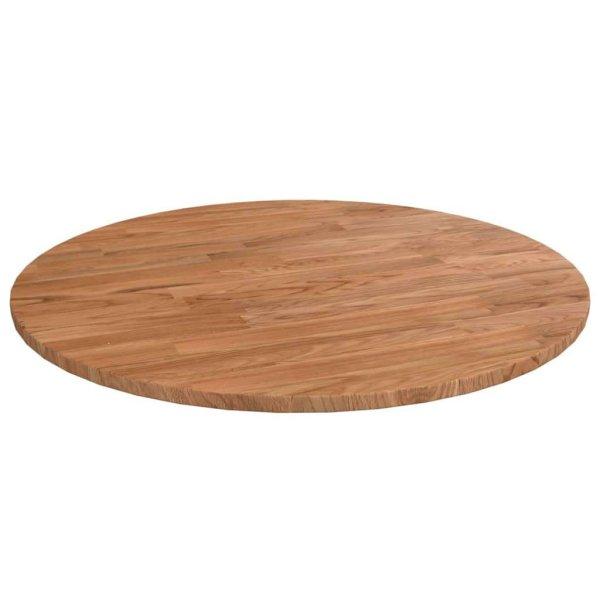 vidaXL világosbarna kezelt tömör tölgyfa kerek asztallap Ø50x1,5 cm