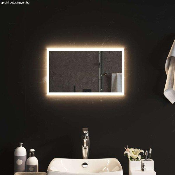 vidaXL LED-es fürdőszobatükör 50x30 cm