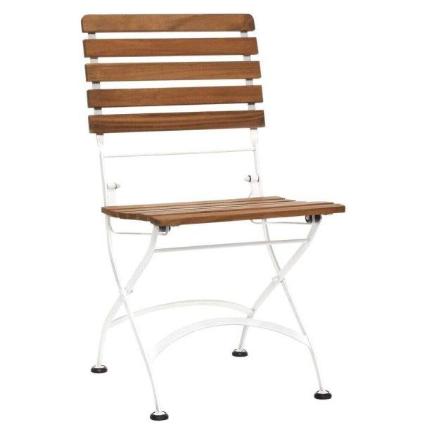 PARKLIFE összecsukható szék natúr-fehér, 2 db