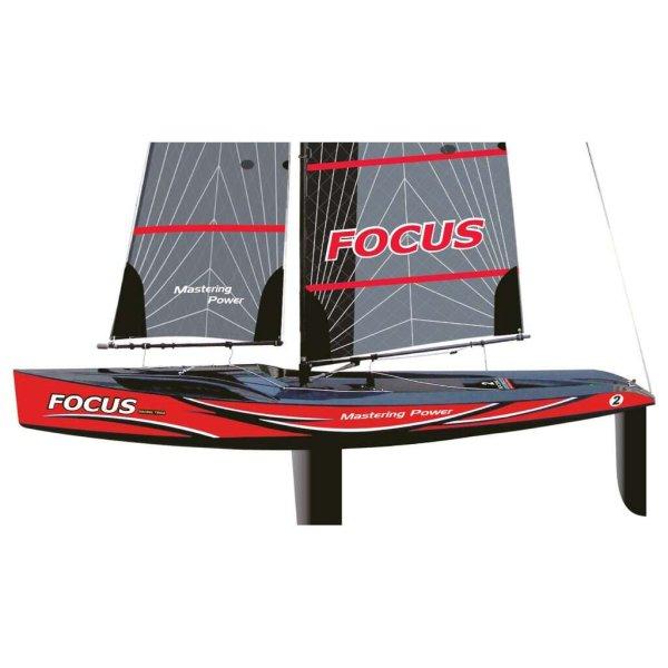 Amewi RC Segelyacht Focus III Racing távirányítós vitorlás hajó - Piros