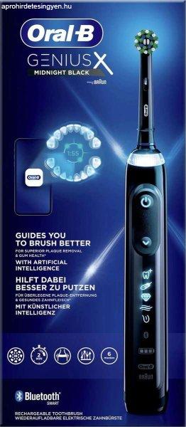 Oral-B Genius X Bluetooth Elektromos fogkefe - Midnight Black