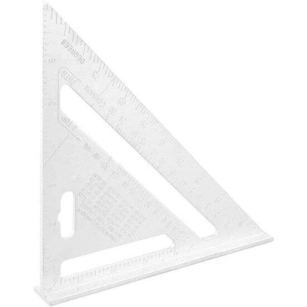 Richmann Háromszög vonalzó, alumínium, lábbal, 180x4 mm