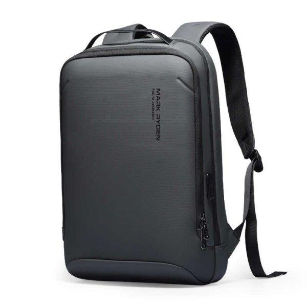 Férfi hátizsák Mark Ryden Smart, 15.6 laptop, vízálló USB és mikro USB,
vékony, antracitszürke