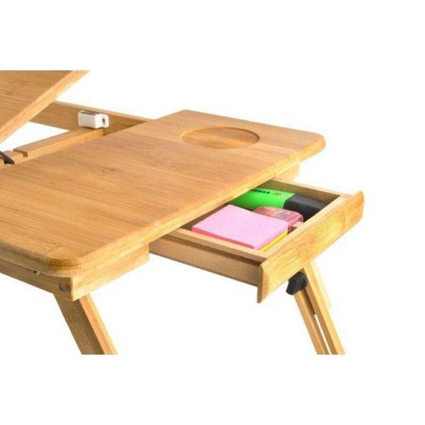 Összecsukható bambusz laptop asztal