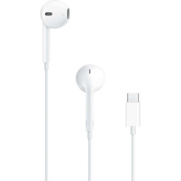 Apple Earpods stereo headset Type-C csatlakozóval, hangerőszabályzós,
fehér, csomagolt (MTJY3ZM/A)