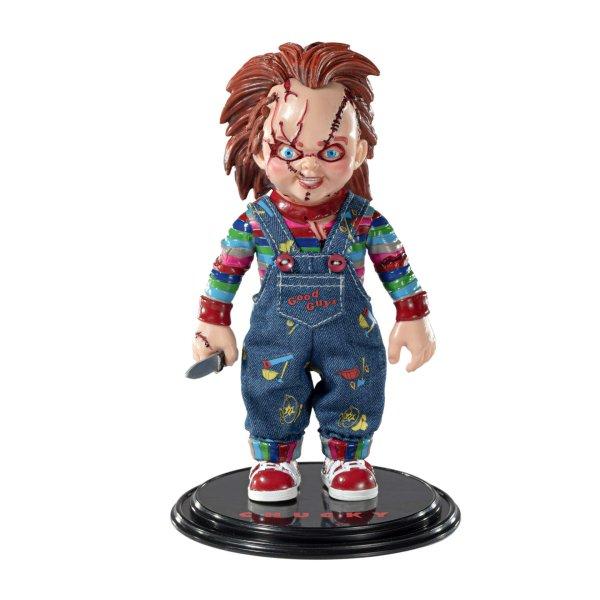 IdeallStore® csuklós figura, Scary Chucky, gyűjtői kiadás, 14 cm,
állvánnyal együtt