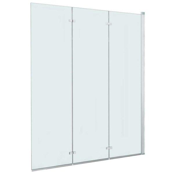 Esg zuhanykabin 3-paneles összecsukható ajtóval 130 x 138 cm