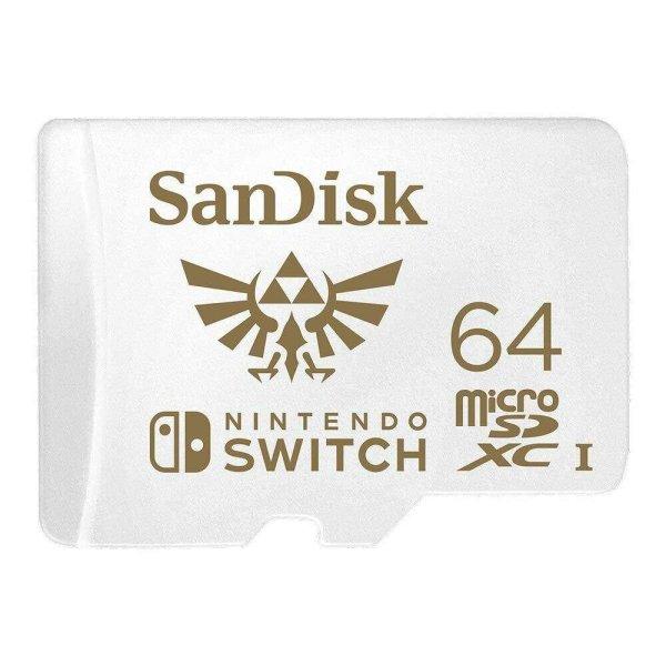 Sandisk Nintendo Switch 64GB microSDXC UHS-I CL10 U3 A1 V30 memóriakártya