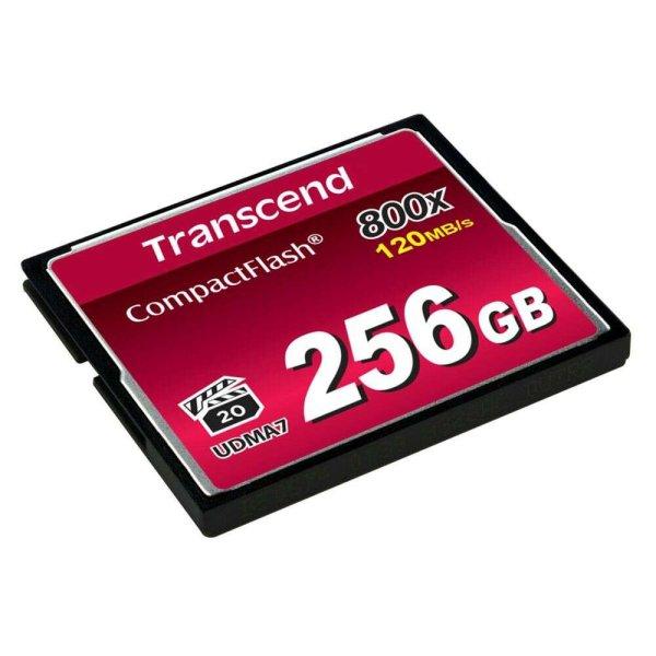 Transcend TS256GCF800 256GB, 800x, MLC NAND, Compact Flash memóriakártya