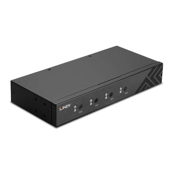 Lindy 32166 USB 2.0 & Audio KM Switch - 4 port