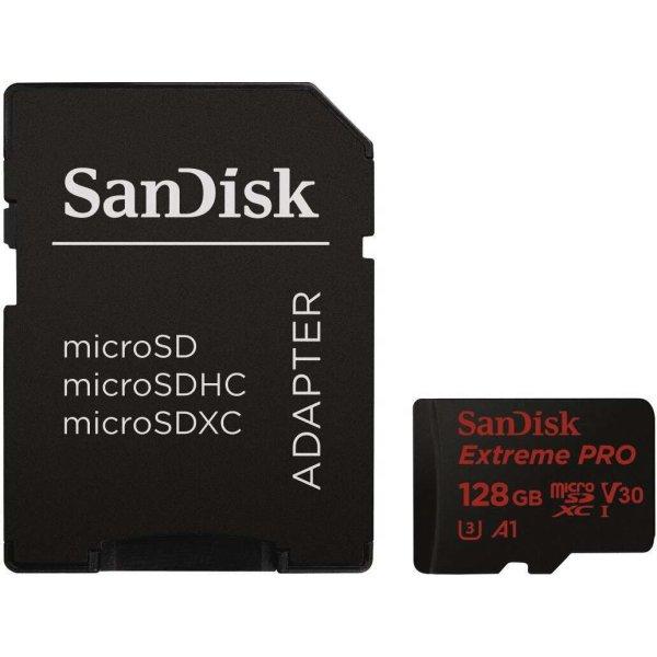 Sandisk 128GB Extreme Pro microSDXC UHS-I CL10 Memóriakártya + Adapter
(121596)